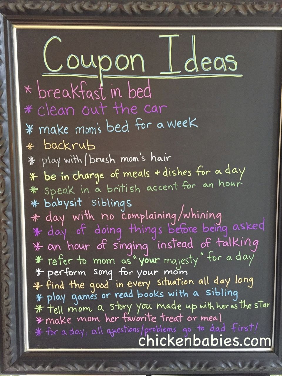 Step 2: Make a Cover Mother's Day Coupons Ideas You also be wondering that what all wishes and promises you can gift your mother. First, before writing anything, make sure the task is feasible for you, so that you do not have to regret making this promise later on.